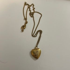 Heart locket on chain